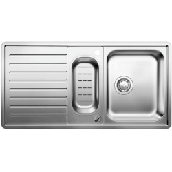 Zlewozmywak Blanco CLASSIC Pro 6 S-IF stal polerowana z korkiem automatycznym 516852